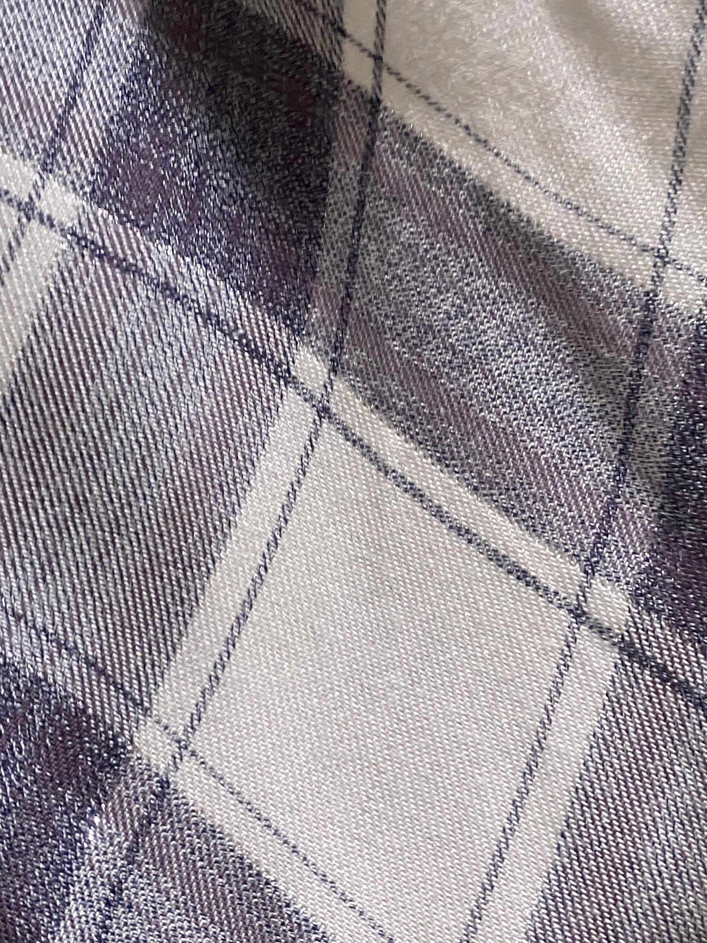 Ellie Long Black Silver Plaid