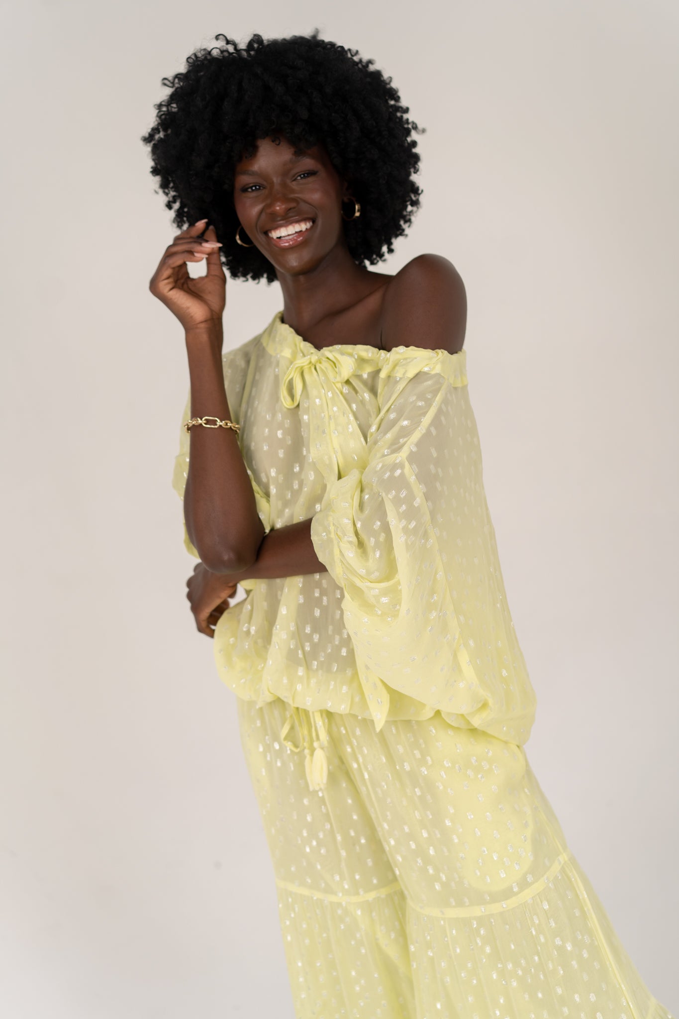 Olivia Lime Lurex