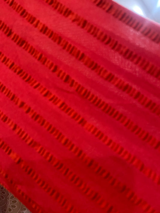 Sara Red Gauze Tunic